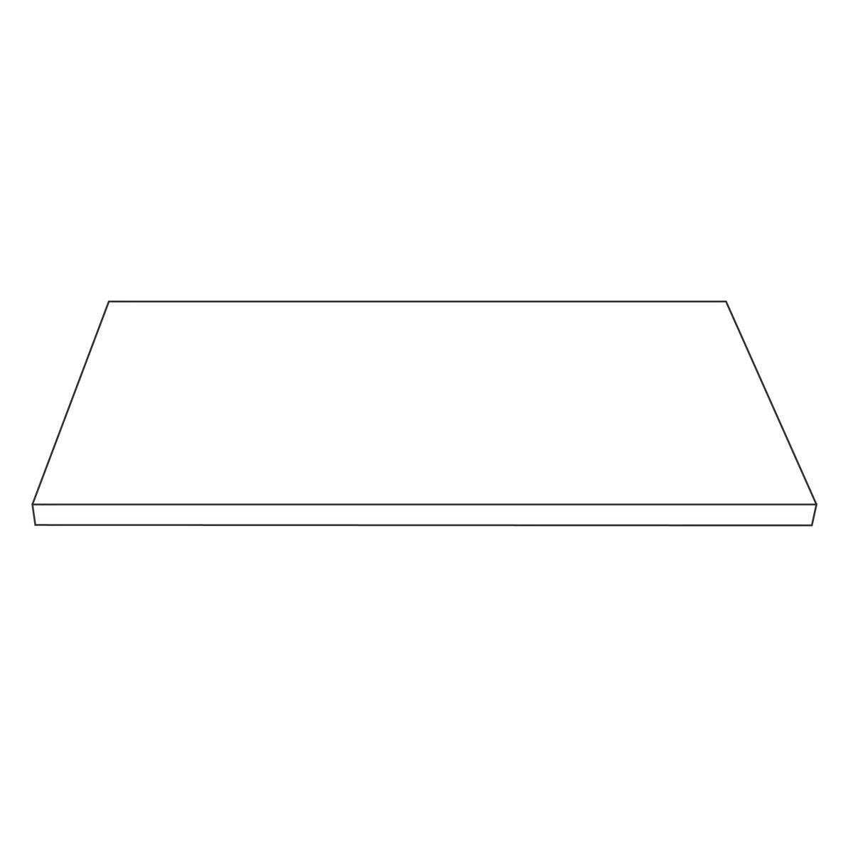 Eastern Tabletop Lighted Levels Acrylic Riser Shelf, 3/8" High, White - 13 3/8"