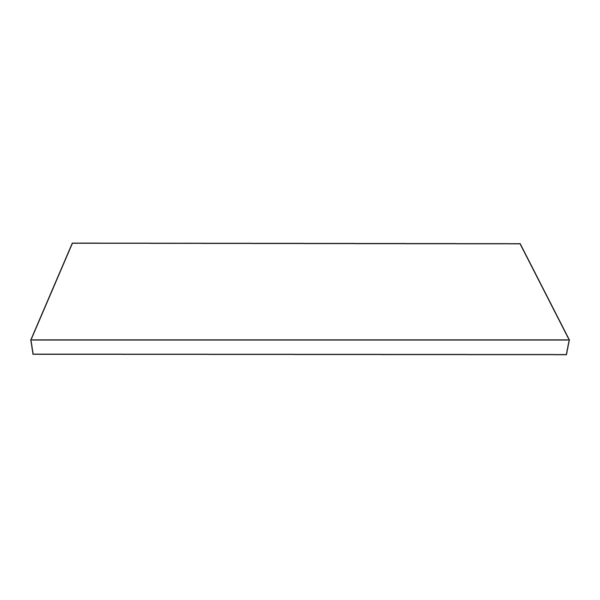 Eastern Tabletop Lighted Levels Acrylic Riser Shelf, 3/8" High, White - 7 7/8"