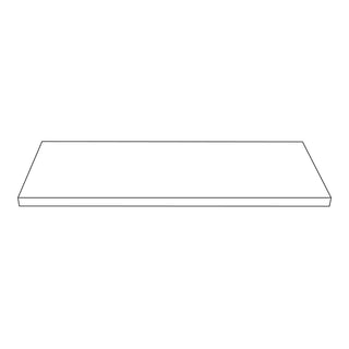 Eastern Tabletop Lighted Levels Acrylic Riser Shelf, 3/8" High, White - 7 7/8"