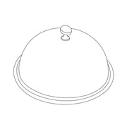 Eastern Tabletop Stainless Steel Plate Cover Cloche, Silver - 10"