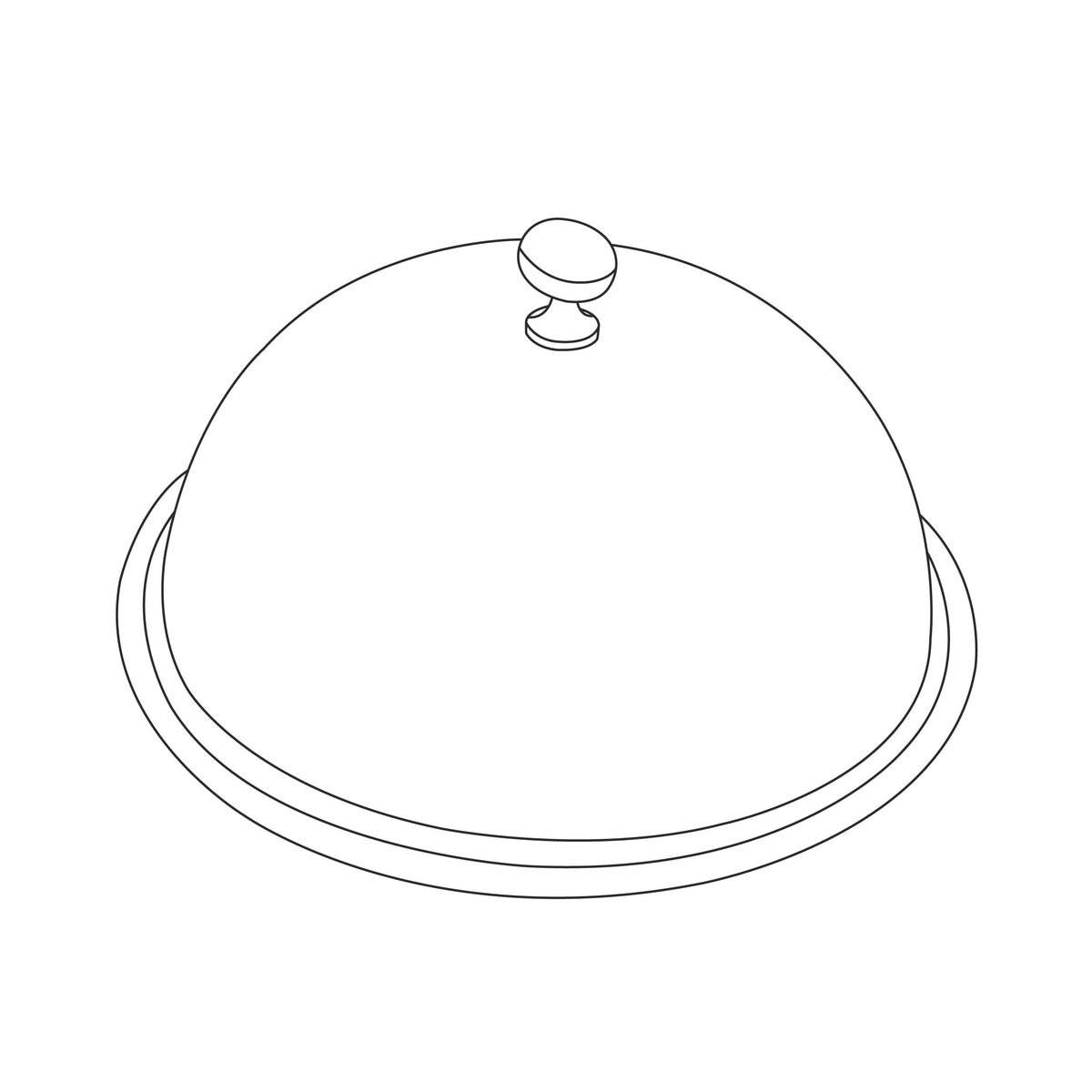 Eastern Tabletop Stainless Steel Plate Cover Cloche, Silver - 10"