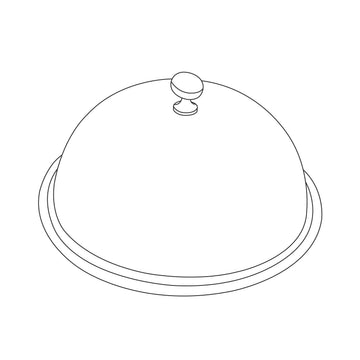 Eastern Tabletop Stainless Steel Plate Cover Cloche, Silver - 10"
