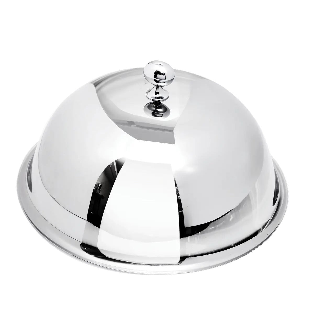 Eastern Tabletop Stainless Steel Plate Cover Cloche, Silver - 12"