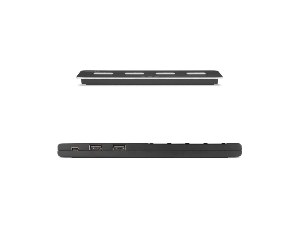 Modular 4-Port Skm W/Remote Pp4. by Belkin – Aluminum, Black, Model F1DN004MOD-KM-4