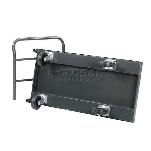 Platform Truck w/Steel Deck by Global Industrial – 48"L x 30"W x 5.46"H, Alloy Steel, Gray, Model 952113