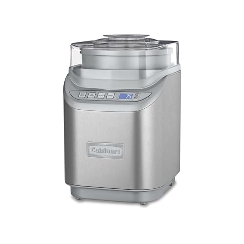 Cuisinart Ice Cream Maker with Countdown Timer / 1 / Brushed Chrome Ice Cream Machines