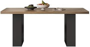 Mesa de Comedor Rock Plate Dining Table Black Walnut Wood Grain Tabletop Modern Simple Restaurant Large Table Mesa de Comedor(180x80x77cm)