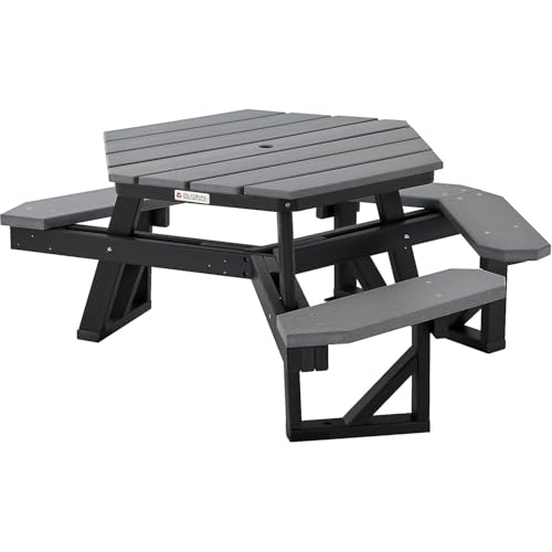 Global Industrial Grey / Industrial / 1 Picnic Tables