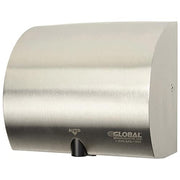 High Velocity Automatic Hand Dryer by Global Industrial – 6"L x 9.83"W x 8.67"H, Stainless Steel, Brushed Stainless, Model AK2851