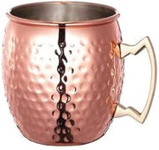 CAC Foodservice SCMM-20H Hammered Copper Plated Moscow Mule 20 oz.