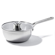 OXO 3.57QT Chef's Pan with Lid / 3.6 Quarts / Silver Chef's Pans