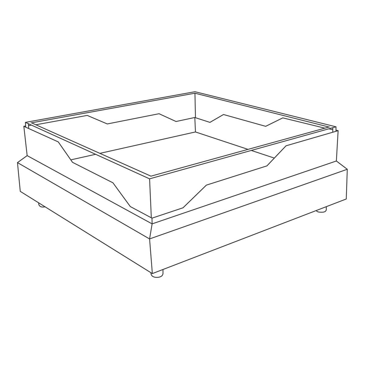 Eastern Tabletop Stainless Steel Raw Bar, 20 3/4" x 20 3/4" - Silver