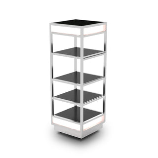 Eastern Tabletop Buffet Display, 22 1/4" x 22 1/4" - Black Silver