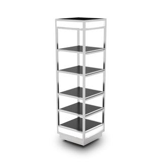 Eastern Tabletop Buffet Display, 22 1/4" x 22 1/4" - Black Silver