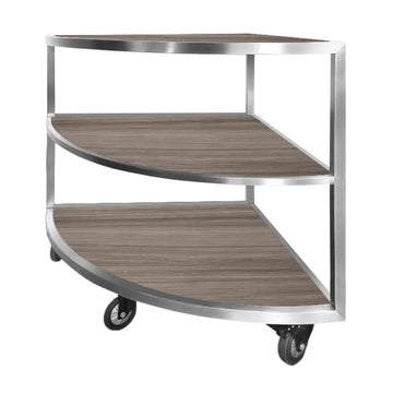 Eastern Tabletop H980GGBKS Stainless Steel Extension Table, 44 1/2" x 31 1/2", Silver - Default Title