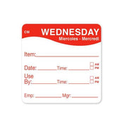 CoolMark 2 in x 2 in Wednesday Label by DayMark – Model 1127823