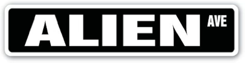 Alien Street Sign Area 51 ET Spaceman Space | Indoor/Outdoor | 18" Wide