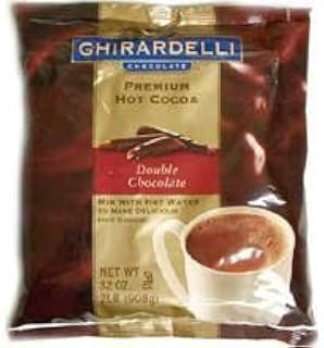 Ghirardelli Premium Double Chocolate Hot Cocoa - 2 lb bag, 4 bags per case
