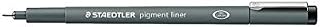 STAEDTLER PIGMENT LINER 0.7mm BLACK INK [Pack of 2]