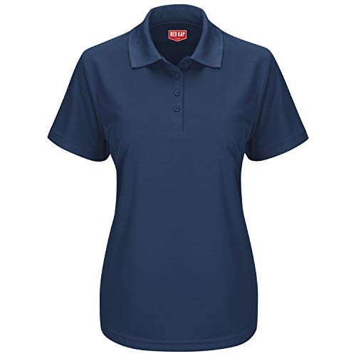 Red Kap X-Large / Navy / Short Sleeve Performance Knit Pocketless Core Polo Polos