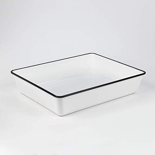 American Metalcraft White, black rimmed / 212 oz. / Classic Serving Bowls