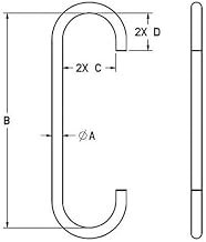 M&W 3/8" S-Hook, Style C