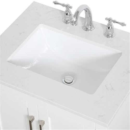 Elegant Decor 24" - Single / White / Traditional Bathroom Vanities