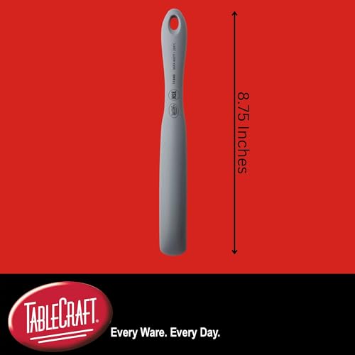 Tablecraft Narrow Spatula Spurtle / 8.7 Inches / Gray Spatulas