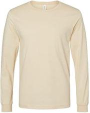 BELLA+CANVAS Unisex Jersey Long Sleeve Tee, XL, Soft Cream