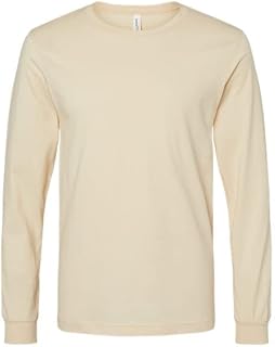 BELLA+CANVAS Unisex Jersey Long Sleeve Tee, XL, Soft Cream