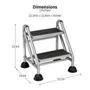 Cosco 11824GGB1 Steel Step Ladder, 22 3/8" Wide - photo 5