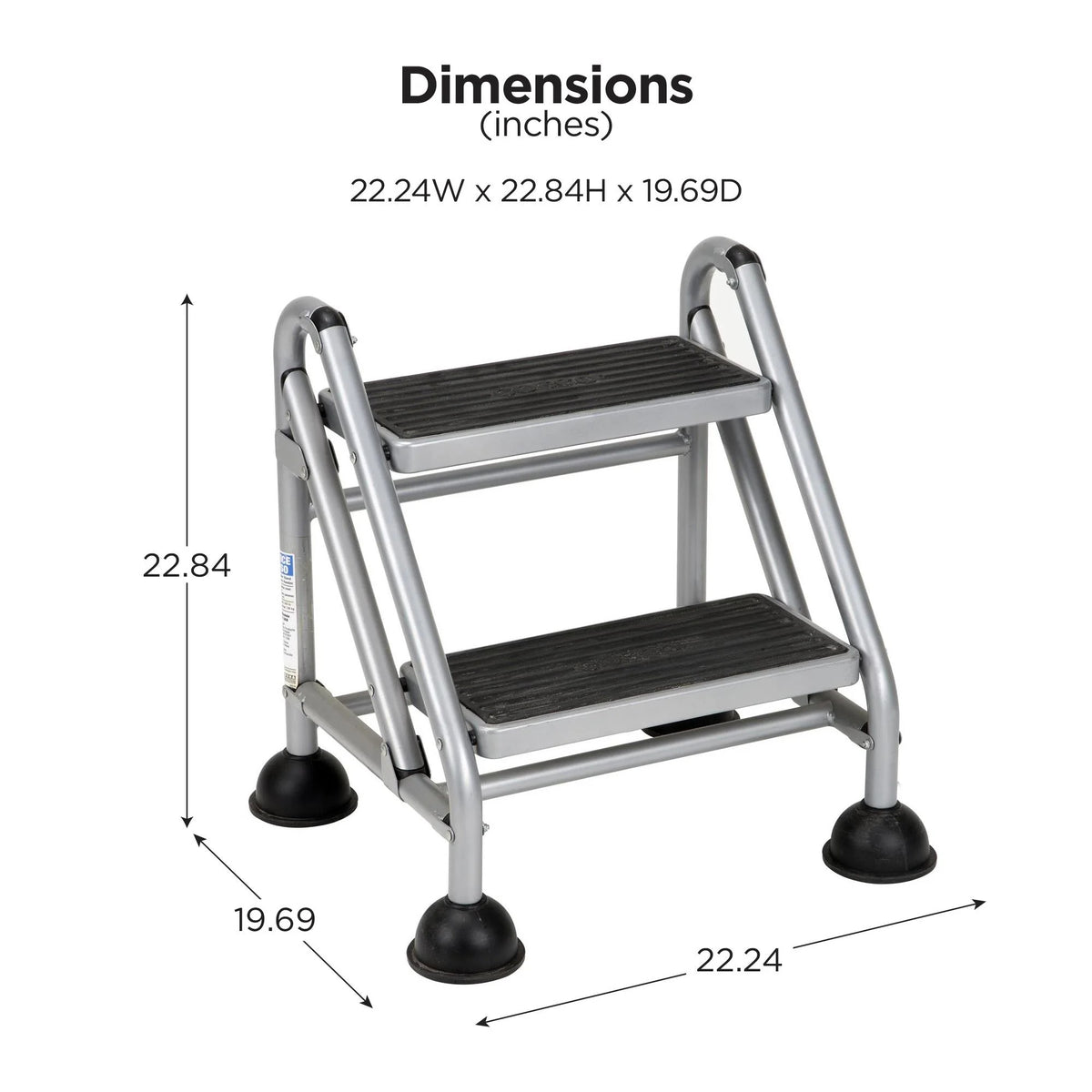Cosco 11824GGB1 Steel Step Ladder, 22 3/8" Wide - photo 5
