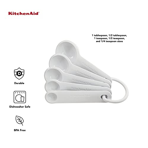 KitchenAid White / Spoons / Set Of 5 Spoons