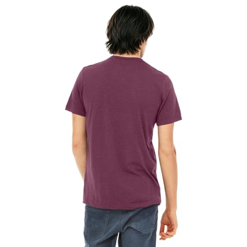 Bella + Canvas X-Large / Maroon Triblend / Casual T-Shirts