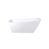 67" Soaking Single Slipper Bathtub in Glossy White/Gold by Elegant Kitchen and Bath – Acrylic, White, Model BT21267GW-BGD