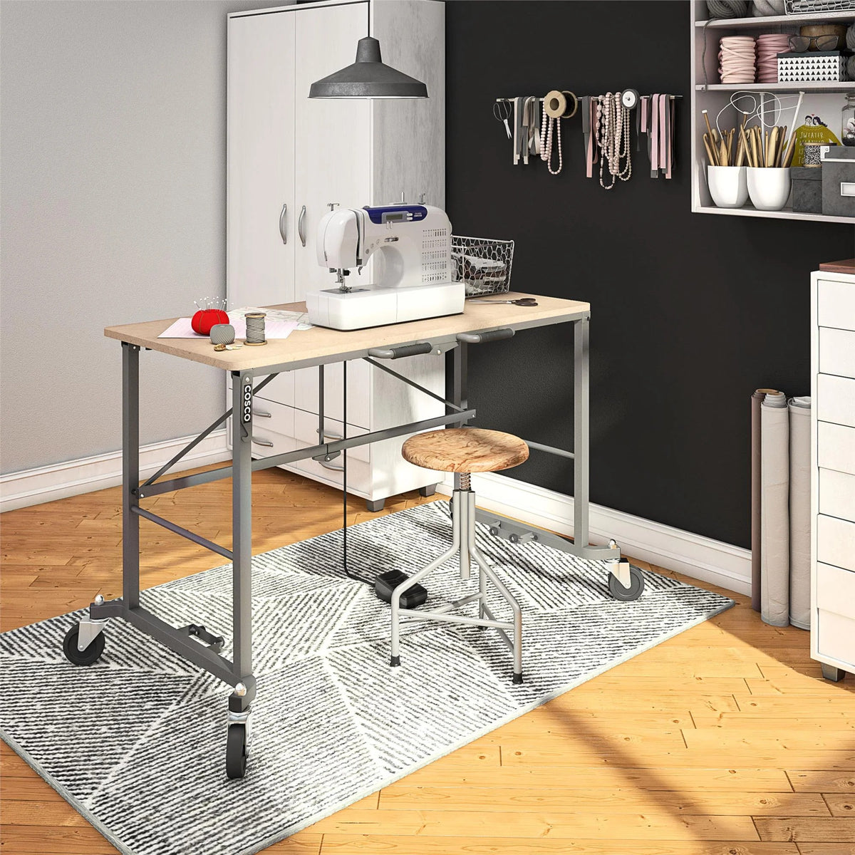 Cosco 66720DKG1E Work Desk, 26 1/2" x 51 3/8" - photo 2