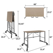 Cosco 66720DKG1E Work Desk, 26 1/2" x 51 3/8" - photo 4