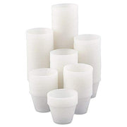 C-4OZ TRANSL SOUFFLE CUPPLASTIC 10/ by DART – 16 Ounces, Paper, White, Model DCCP400N
