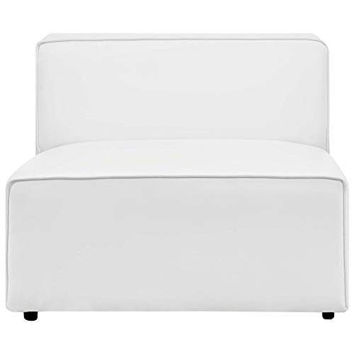 Modway White / Armless Chair / Contemporary Sofas & Couches