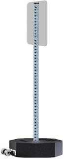 Plasticade Wheeled Recycled Rubber Base Portable Sign Stand System, 60 lbs with 63" Steel Square Tube Signpost for Parking Lots, Sidewalks, and Traffic, Durable and Resistant to Weathering
