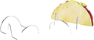 G.E.T. 4-81855 Taco Holder, Stainless Steel, Holds 2 Tacos, 4-1/4" x 3-1/2" x 1-1/2", Case of 48