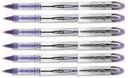 Uni-Ball Vision Elite Stick Roller Ball Pens, Bold Point, Purple Ink, 6 Pens