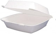 Dart Insulated Foam Hinged Lid Containers, 1-Compartment, 9.3 x 9.5 x 3, White, 200/Pack, 2 Packs/Carton