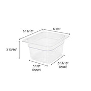 Thunder Group 4-Inch deep / Clear / 4.0 inches Storage & Transport
