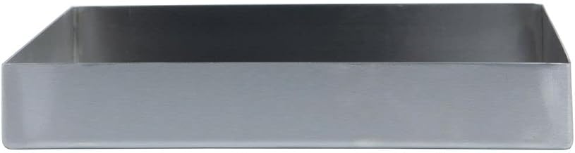 Hubert Stainless Steel Commercial Food Display Pan, Rectangular Merchandising Pan for Deli Cases and Buffets, 10"L x 8"W x 1.5"H
