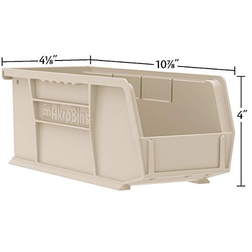 Akro-Mils Red / 11-Inch x 4-Inch x 4-Inch / Storage Bins Only Open Storage Bins