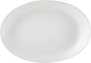 CAC China COP-513 Coupe Oval Platter 11" Porcelain Oval, Super White, Set of 12