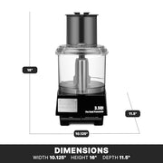 Waring 3.5 Quart Cutter Bowl - WFP14S / 3.5 Quart Food Processor / Black Food Processors