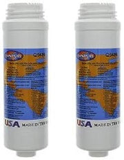 Omnipure Q5486 Q-Series GAC and Phosphate Water Filter - Granular Activated Carbon (GAC) and Polyphosphate for Reverse Osmosis (RO) System (2-PACK)