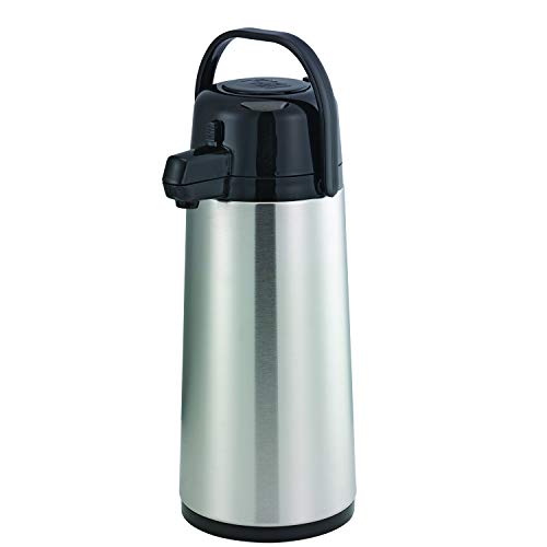 Service Ideas 64.2 Ounces / PUMP LID / Brushed Thermal Carafes